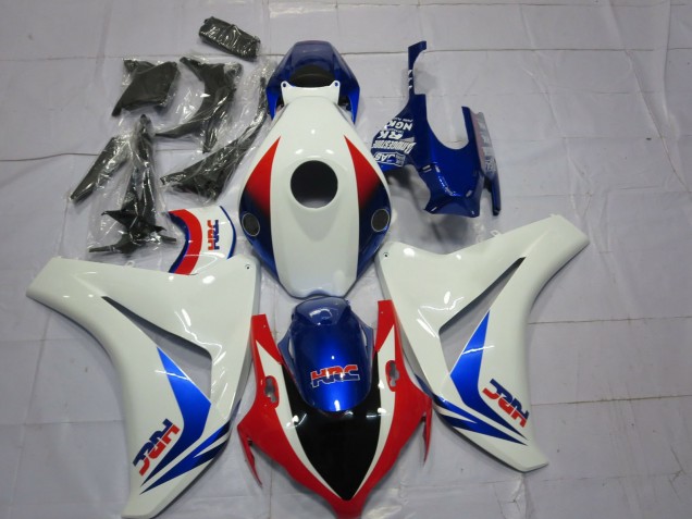 Descuento Carenados Moto Honda CBR1000RR 2008-2011 - Blanco Rojo Azul OEM Estilo HRC