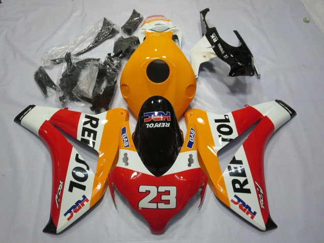 Descuento Carenados Moto Honda CBR1000RR 2008-2011 - Naranja Blanco Rojo Negro Brillante Repsol 23