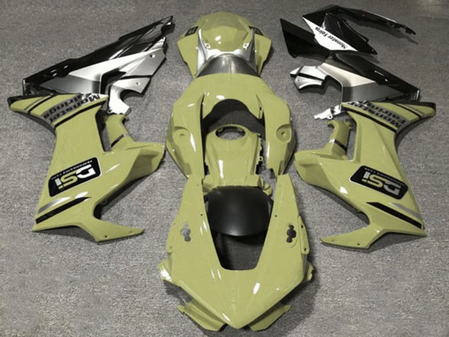 Descuento Carenados Moto Honda CBR1000RR 2017-2023 - Olive Blanco Plata Negro Brillante DSI