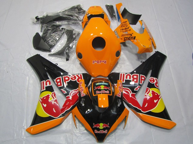 Descuento Carenados Moto Honda CBR1000RR 2008-2011 - Naranja Amarillo Negro Brillante Rojo Bull