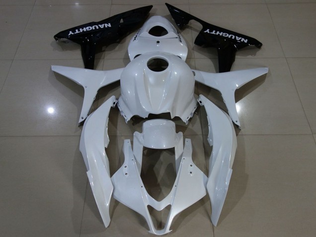Descuento Carenado Moto Honda CBR600RR 2007-2008 - Blanco Negro Brillante