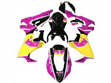 Descuento Carenados Moto Honda CBR1000RR 2017-2023 - Rosa Amarillo Negro Brillante Rojo Bull