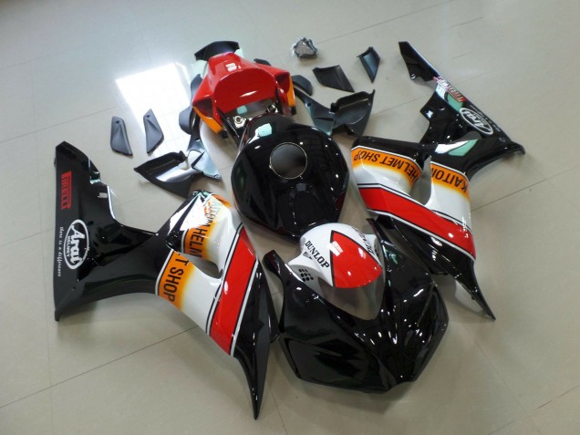 Descuento Carenados Moto Honda CBR1000RR 2006-2007 - Naranja Blanco Rojo Negro Brillante Pirelli Carrera