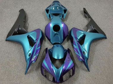 Descuento Carenados Moto Honda CBR1000RR 2006-2007 - Púrpura Emerald Negro Mate