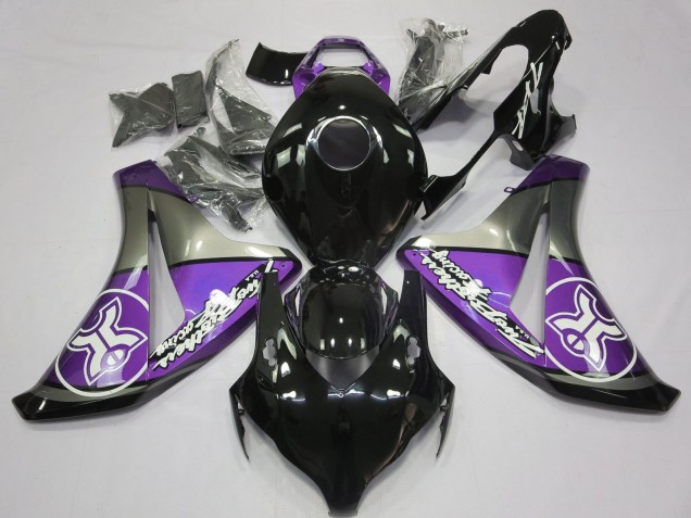 Descuento Carenados Moto Honda CBR1000RR 2008-2011 - Púrpura Gris Negro Brillante