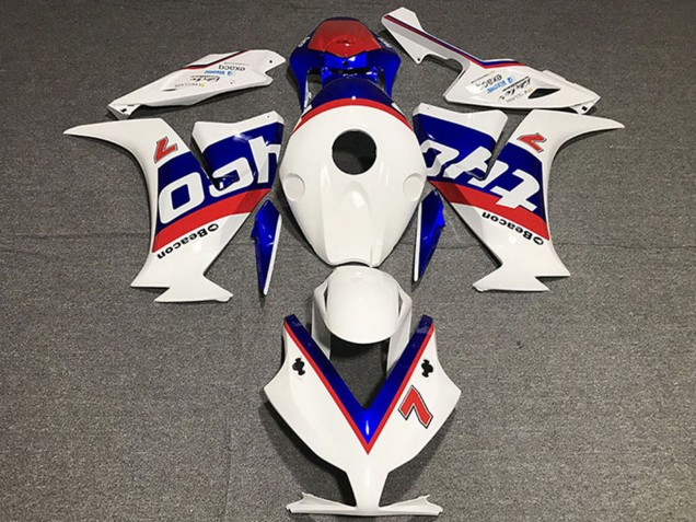 Descuento Carenados Moto Honda CBR1000RR 2012-2016 - Blanco Rojo Azul Tyco