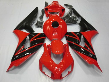 Descuento Carenados Moto Honda CBR1000RR 2006-2007 - Rojo Negro Brillante Negro Mate
