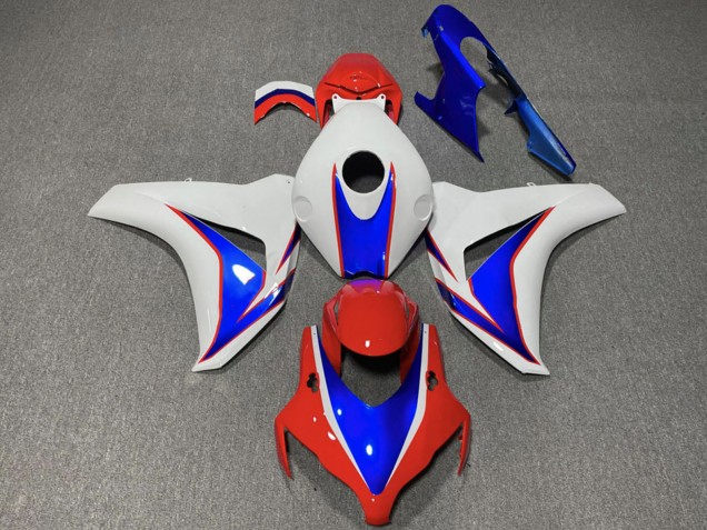 Descuento Carenado Moto Honda CBR1000RR 2008-2011 - Blanco Azul Rojo
