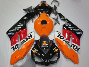 Descuento Carenado Moto Honda CBR1000RR 2004-2005 - Naranja Blanco Rojo Negro Brillante Repsol