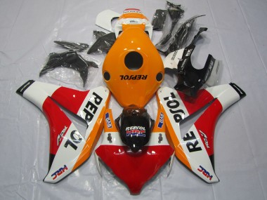 Descuento Carenados Moto Honda CBR1000RR 2008-2011 - Naranja Blanco Rojo Negro Brillante Repsol HRC