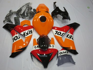 Descuento Carenado Moto Honda CBR1000RR 2008-2011 - Naranja Blanco Rojo Negro Brillante Repsol