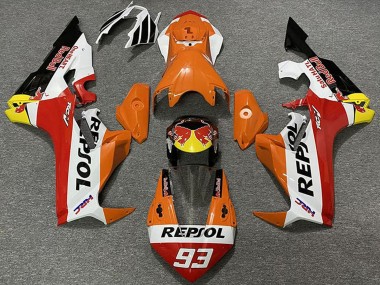 Descuento Carenados Moto Honda CBR1000RR 2017-2023 - Naranja Blanco Amarillo Rojo Negro Brillante Rojo Bull Repsol 93