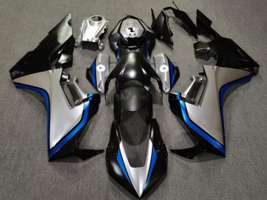 Descuento Carenados Moto Honda CBR1000RR 2017-2023 - Plata Azul Negro Brillante
