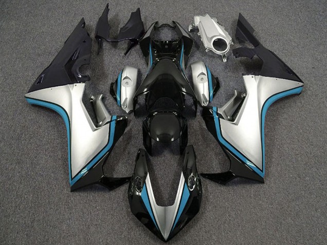 Descuento Carenados Moto Honda CBR1000RR 2017-2023 - Plata Azul Claro Negro Brillante