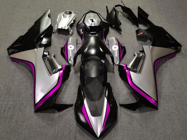 Descuento Carenados Moto Honda CBR1000RR 2017-2023 - Plata Rosa Negro Brillante
