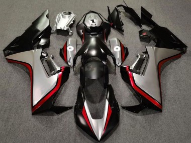 Descuento Carenados Moto Honda CBR1000RR 2017-2023 - Plata Rojo Negro Brillante