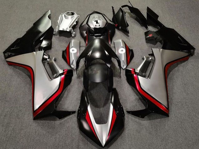 Descuento Carenados Moto Honda CBR1000RR 2017-2023 - Plata Rojo Negro Brillante