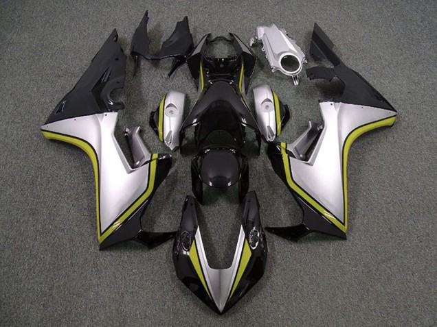 Descuento Carenados Moto Honda CBR1000RR 2017-2023 - Plata Amarillo Negro Brillante