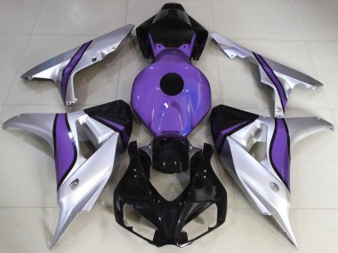 Descuento Carenados Moto Honda CBR1000RR 2006-2007 - Plata Púrpura Negro Brillante