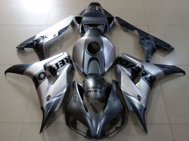 Descuento Carenados Moto Honda CBR1000RR 2006-2007 - Plata Gris Negro Repsol