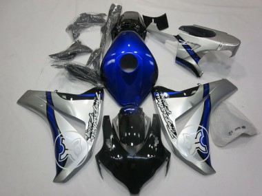 Descuento Carenados Moto Honda CBR1000RR 2008-2011 - Plata Azul Negro Brillante
