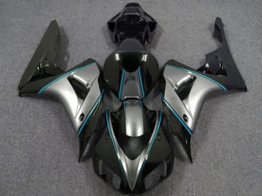 Descuento Carenados Moto Honda CBR1000RR 2006-2007 - Plata Azul Negro Brillante Pinstripe