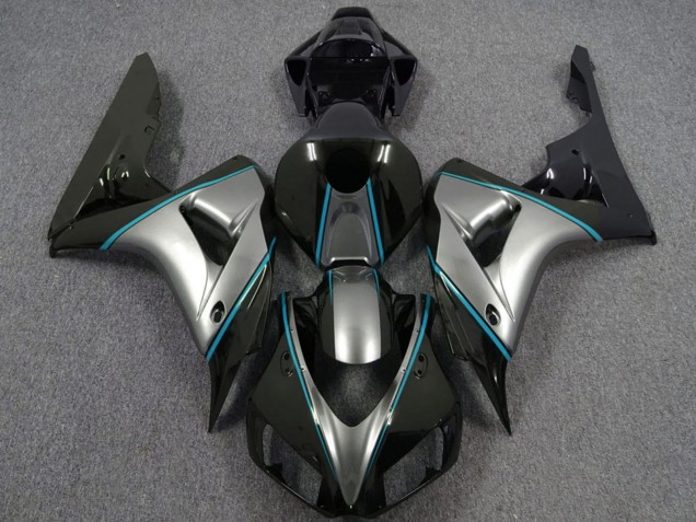 Descuento Carenados Moto Honda CBR1000RR 2006-2007 - Plata Azul Negro Brillante Pinstripe