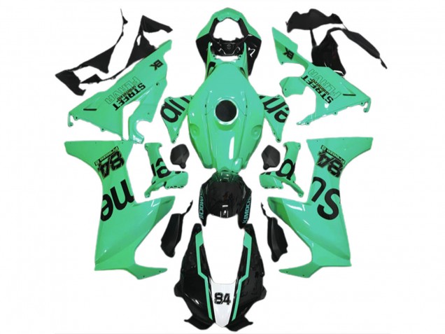 Descuento Carenados Moto Honda CBR1000RR 2017-2023 - Especial Verde Negro Brillante Street Flava