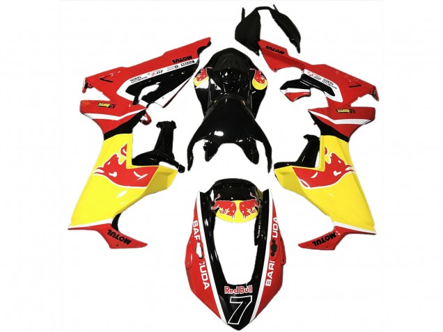 Descuento Carenados Moto Honda CBR1000RR 2017-2023 - Negro Brillante Amarillo Rojo Bull
