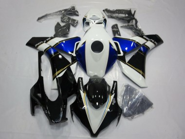 Descuento Carenados Moto Honda CBR1000RR 2008-2011 - Blanco Azul Oro Negro Brillante