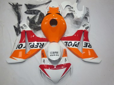 Descuento Carenados Moto Honda CBR1000RR 2008-2011 - Naranja Blanco Rojo Negro Brillante Repsol
