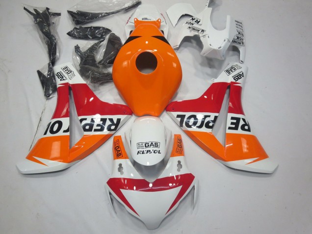 Descuento Carenados Moto Honda CBR1000RR 2008-2011 - Naranja Blanco Rojo Negro Brillante Repsol