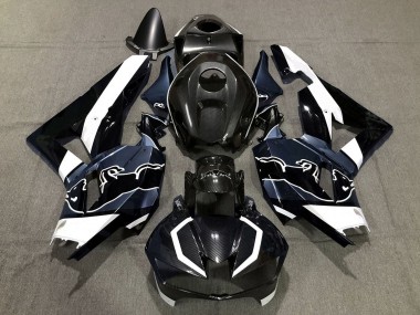 Descuento Carenados Moto Honda CBR600RR 2013-2023 - Negro FibraCarbono Blanco Azul Toro