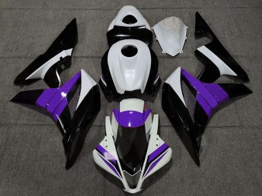Descuento Carenados Moto Honda CBR600RR 2007-2008 - Blanco Púrpura Negro Brillante
