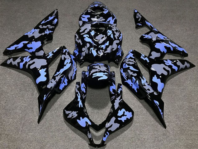 Descuento Carenado Moto Honda CBR600RR 2007-2008 - Azul Gris Camouflage