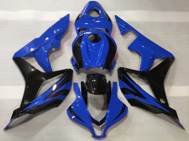 Descuento Carenados Moto Honda CBR600RR 2007-2008 - Azul Negro Brillante OEM Estilo