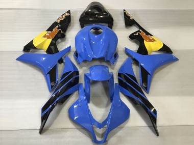 Descuento Carenados Moto Honda CBR600RR 2007-2008 - Azul Amarillo Negro Brillante Rojo Bull