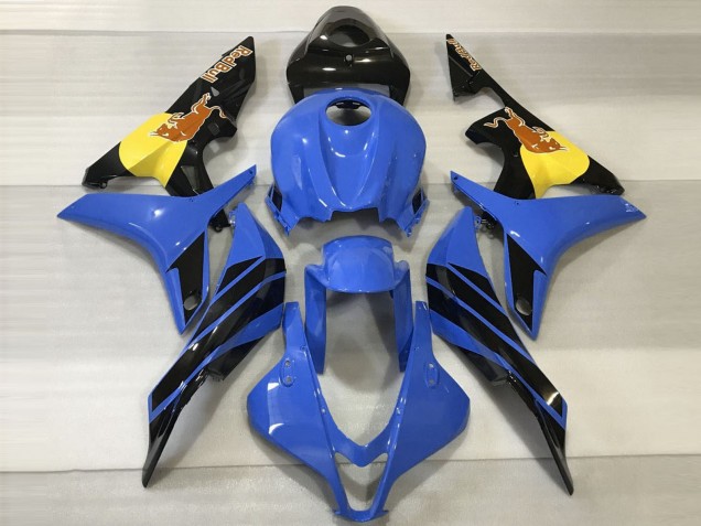 Descuento Carenados Moto Honda CBR600RR 2007-2008 - Azul Amarillo Negro Brillante Rojo Bull