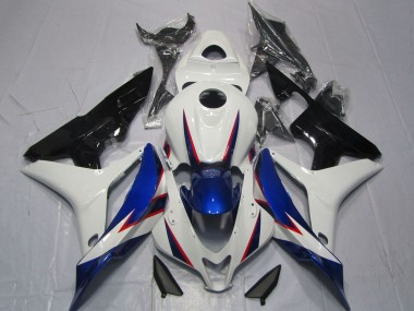 Descuento Carenados Moto Honda CBR600RR 2007-2008 - Blanco Azul Negro Brillante OEM Estilo