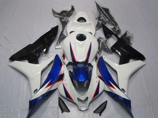 Descuento Carenados Moto Honda CBR600RR 2007-2008 - Blanco Azul Negro Brillante OEM Estilo