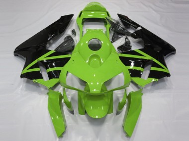 Descuento Kits Carenado Moto Honda CBR600RR 2003-2004 - Verde Negro Brillante