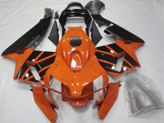 Descuento Carenados Moto Honda CBR600RR 2003-2004 - Naranja Negro Brillante OEM Estilo