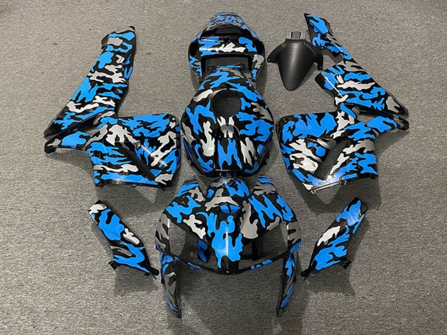 Descuento Carenados Moto Honda CBR600RR 2005-2006 - Camouflage Azul