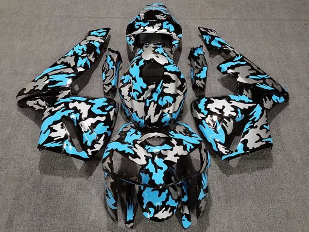 Descuento Carenados Moto Honda CBR600RR 2005-2006 - Camouflage Azul Claro