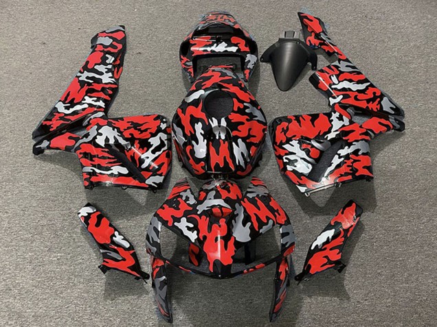 Descuento Carenados Moto Honda CBR600RR 2005-2006 - Camouflage Rojo