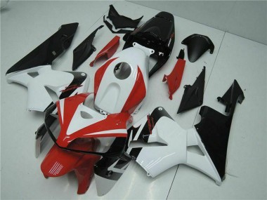 Descuento Kits Carenado Moto Honda CBR600RR 2005-2006 - Blanco Rojo Negro