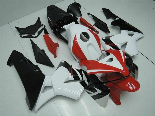 Descuento Kits Carenado Moto Honda CBR600RR 2005-2006 - Blanco Rojo Negro