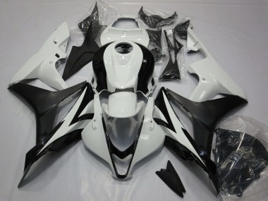 Descuento Kits Carenado Moto Honda CBR600RR 2007-2008 - Blanco Negro Mate