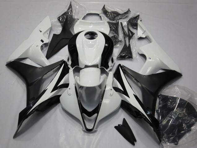 Descuento Kits Carenado Moto Honda CBR600RR 2007-2008 - Blanco Negro Mate