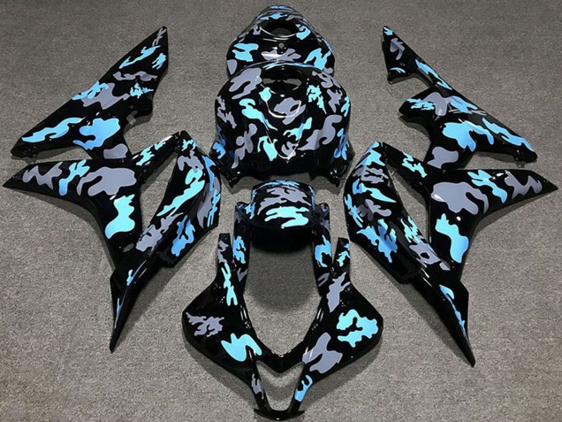 Descuento Carenados Moto Honda CBR600RR 2007-2008 - Azul Gris Camouflage